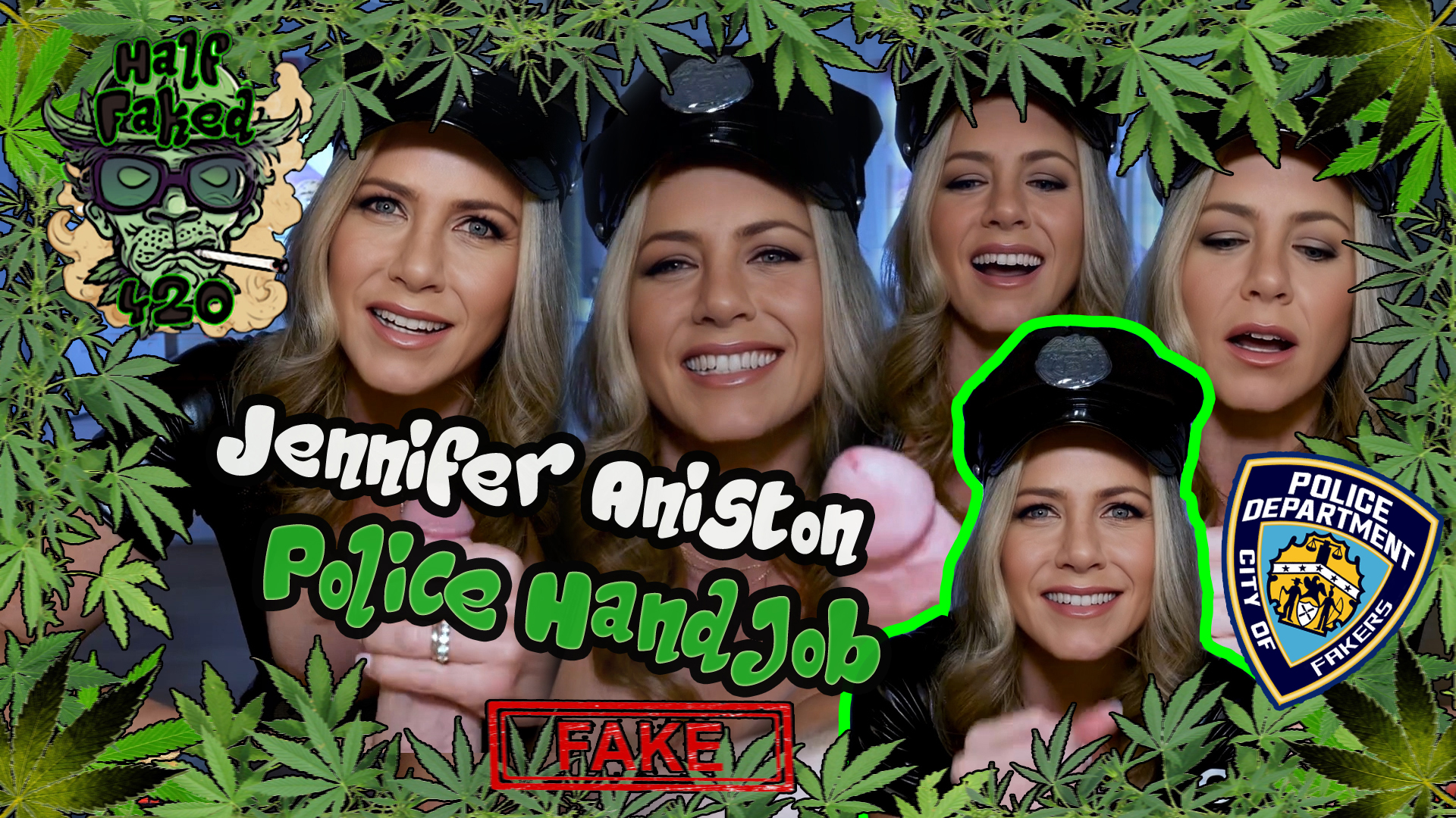 Jennifer Aniston - Police Handjob | FAKE