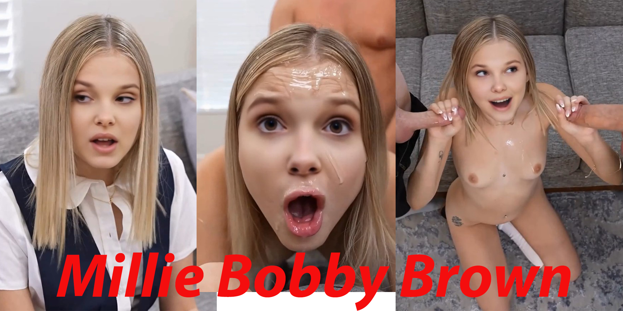 Millie Bobby Brown needs you to pretend to be her daddy (big facial)